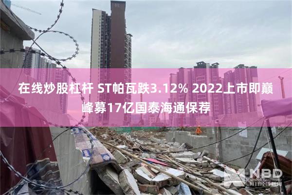 在线炒股杠杆 ST帕瓦跌3.12% 2022上市即巅峰募17亿国泰海通保荐